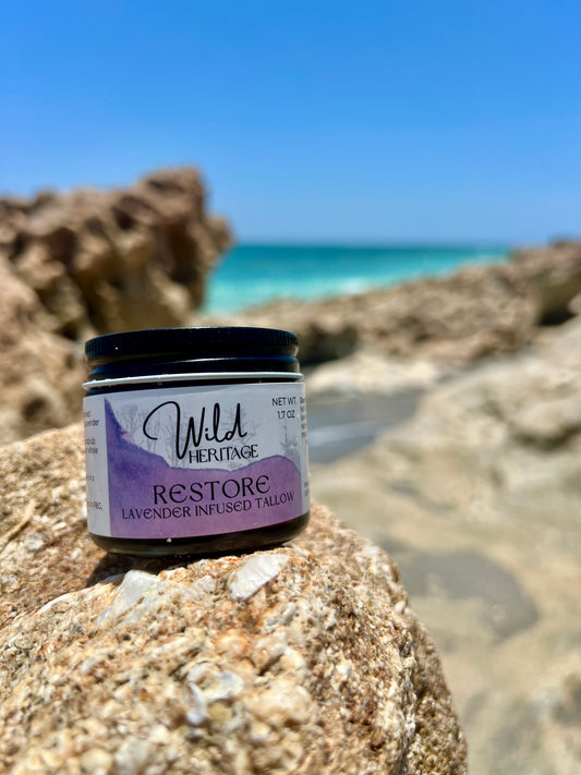 Restore | Soothing Lavender Tallow Balm for Daily Calm & Skin Comfort